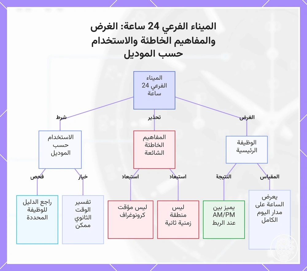 الميناء الفرعي 24 ساعة: الغرض والمفاهيم الخاطئة والاستخدام حسب الموديل