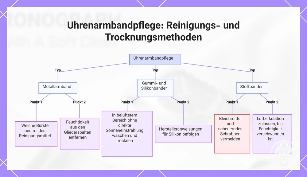 Uhrenarmbandpflege: Reinigungs- und Trocknungsmethoden