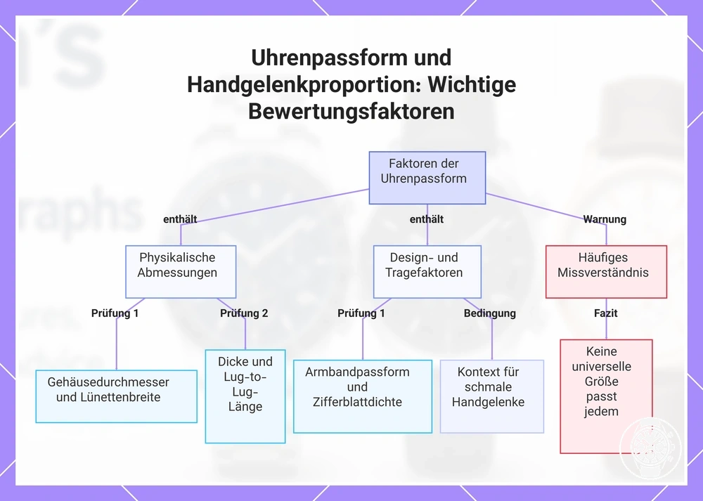 Uhrenpassform und Handgelenkproportion: Wichtige Bewertungsfaktoren