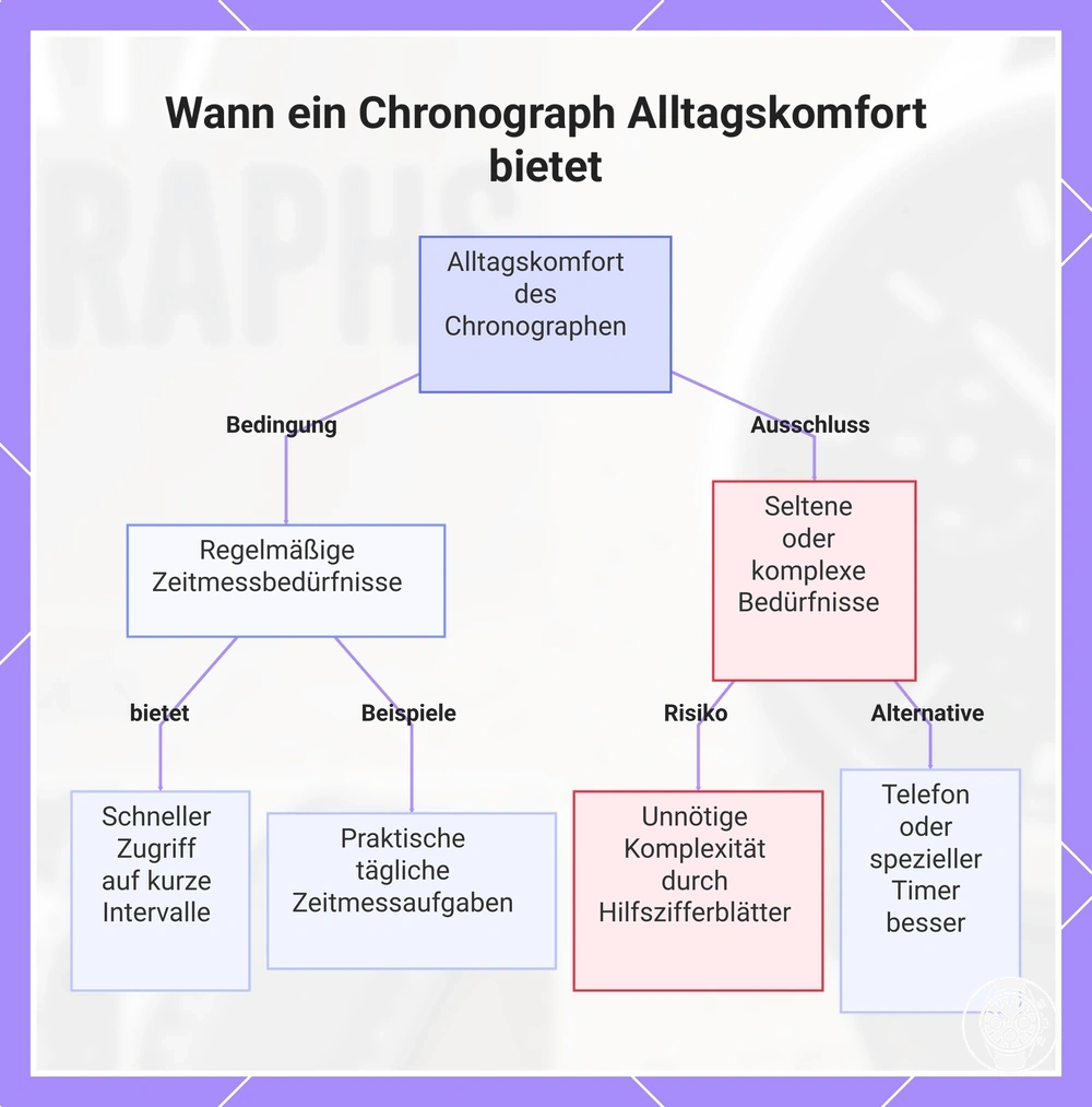 Wann ein Chronograph Alltagskomfort bietet