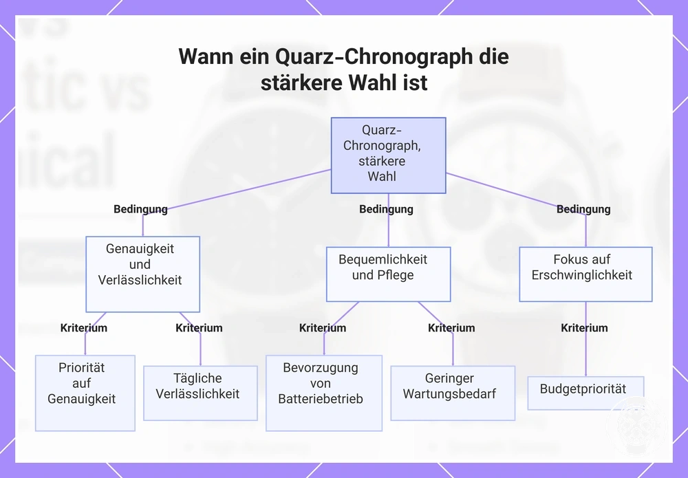 Wann ein Quarz-Chronograph die stärkere Wahl ist