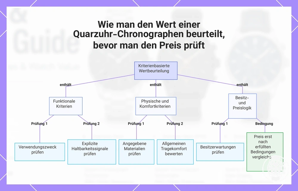 Wie man den Wert einer Quarzuhr-Chronographen beurteilt, bevor man den Preis prüft