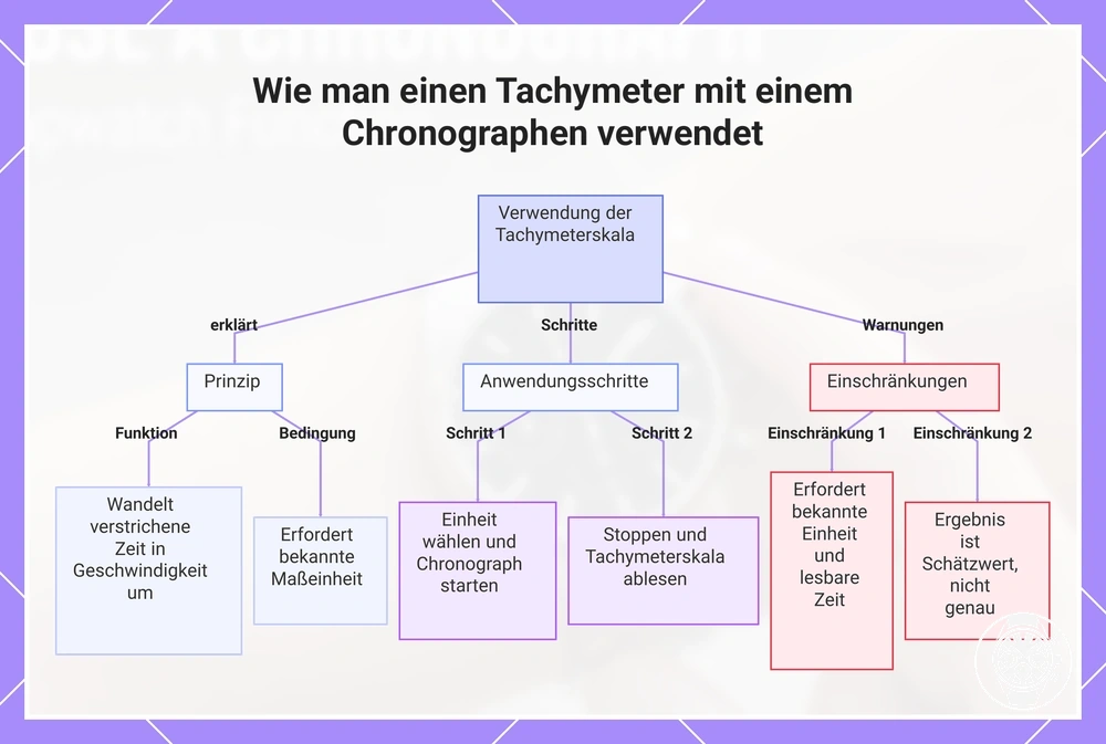 Wie man einen Tachymeter mit einem Chronographen verwendet