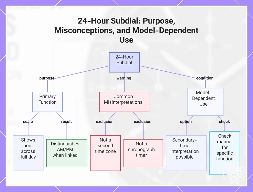 24-Hour Subdial: Purpose, Misconceptions, and Model-Dependent Use