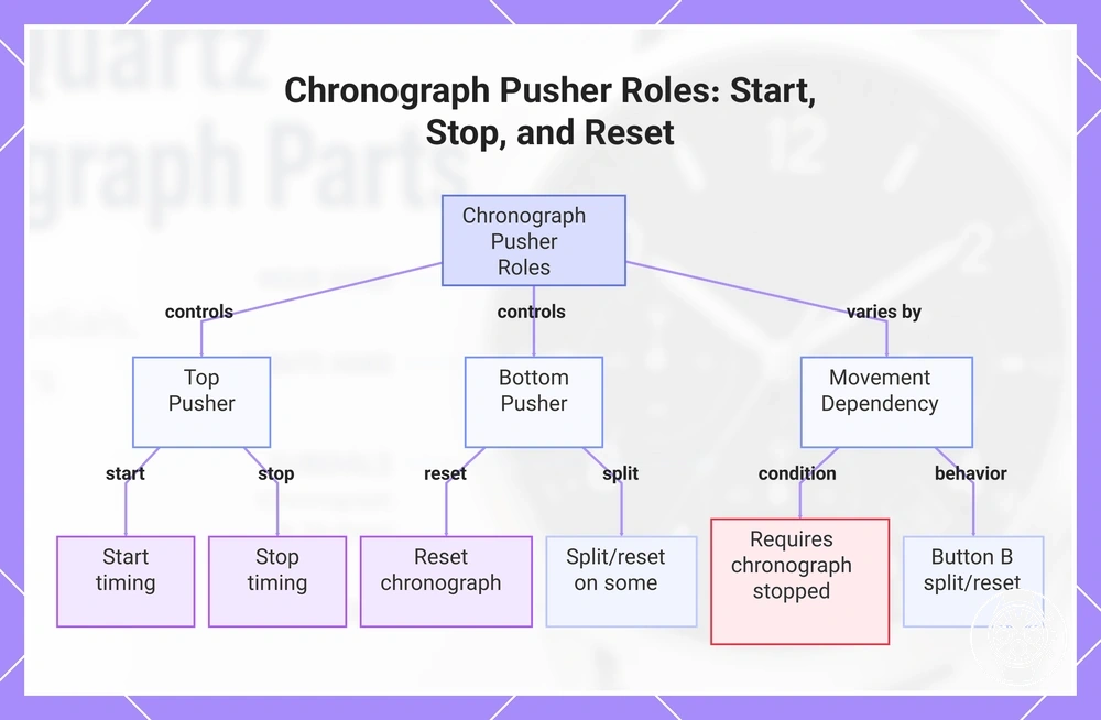 Chronograph Pusher Roles: Start, Stop, and Reset