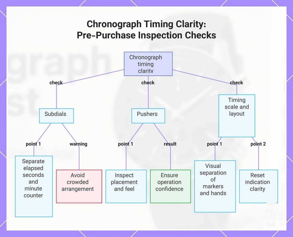 Chronograph Timing Clarity: Pre-Purchase Inspection Checks