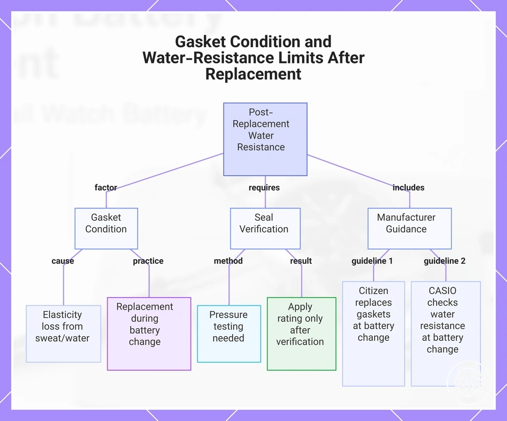 Gasket Condition and Water-Resistance Limits After Replacement