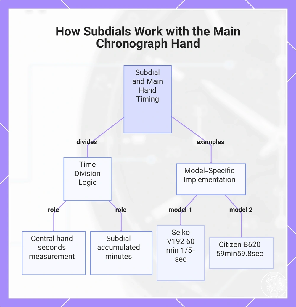 How Subdials Work with the Main Chronograph Hand