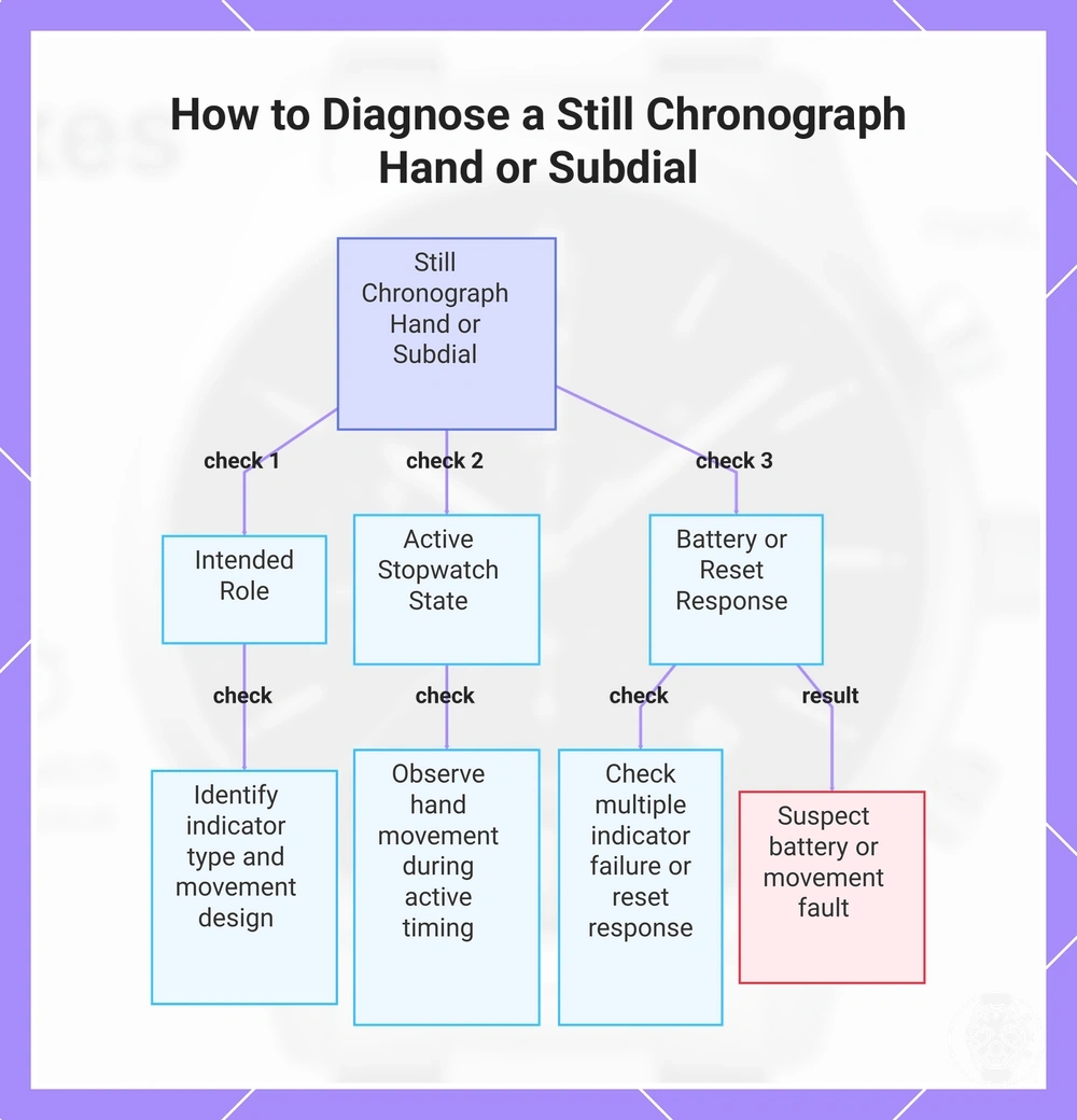 How to Diagnose a Still Chronograph Hand or Subdial