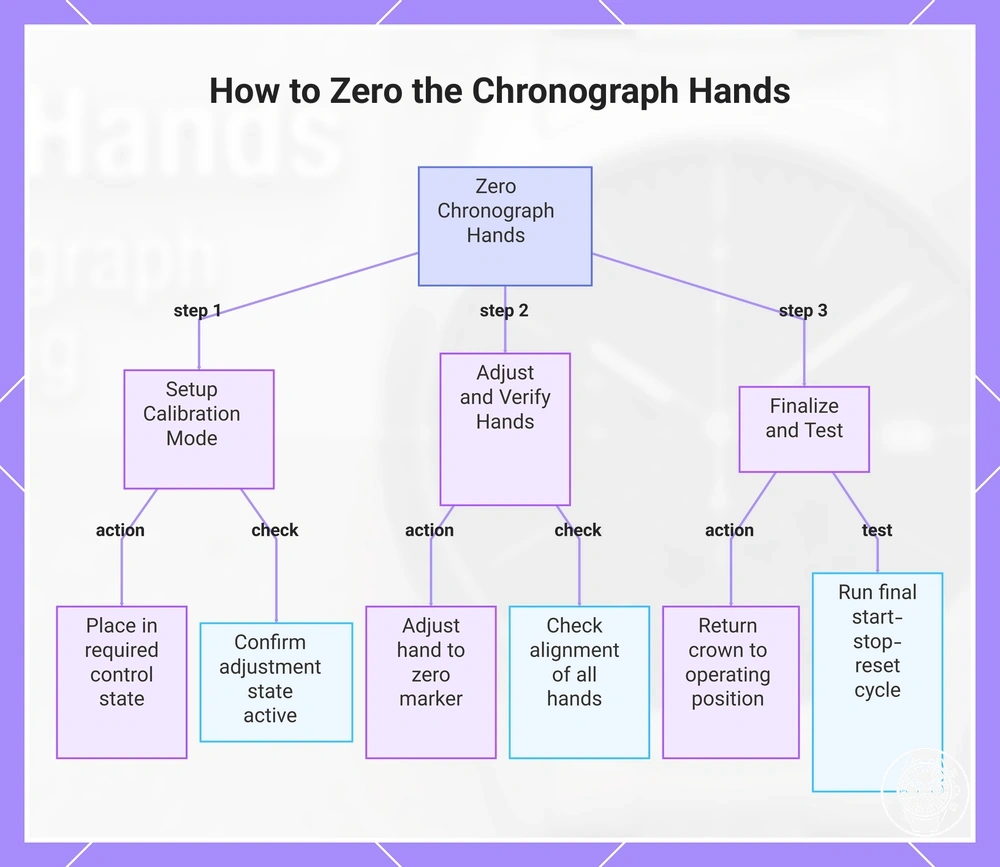 How to Zero the Chronograph Hands
