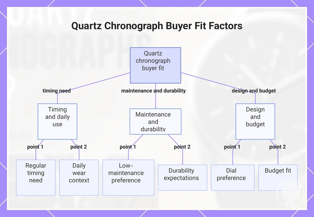 Quartz Chronograph Buyer Fit Factors