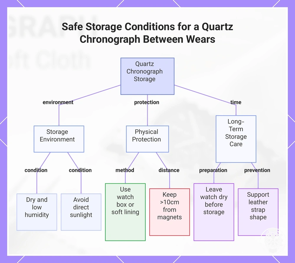 Safe Storage Conditions for a Quartz Chronograph Between Wears