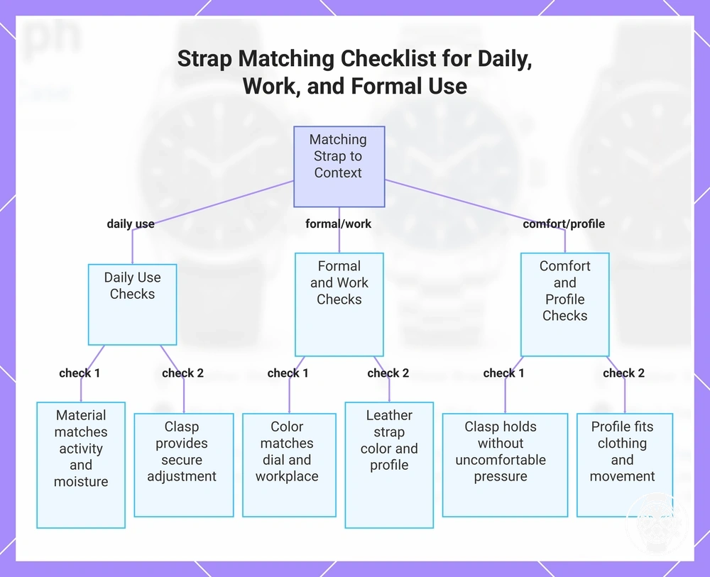 Strap Matching Checklist for Daily, Work, and Formal Use