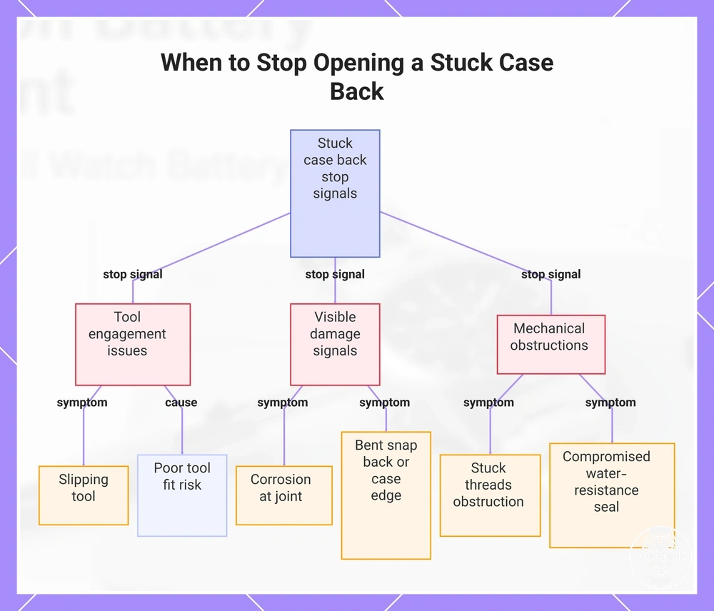 When to Stop Opening a Stuck Case Back