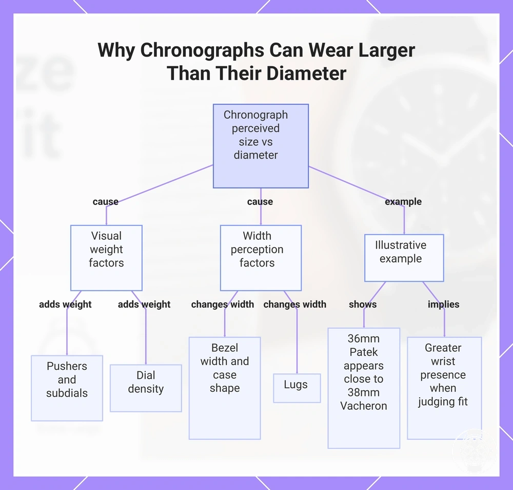 Why Chronographs Can Wear Larger Than Their Diameter