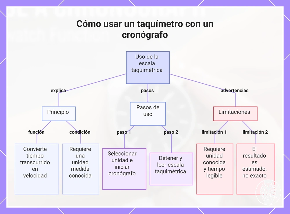 Cómo usar un taquímetro con un cronógrafo