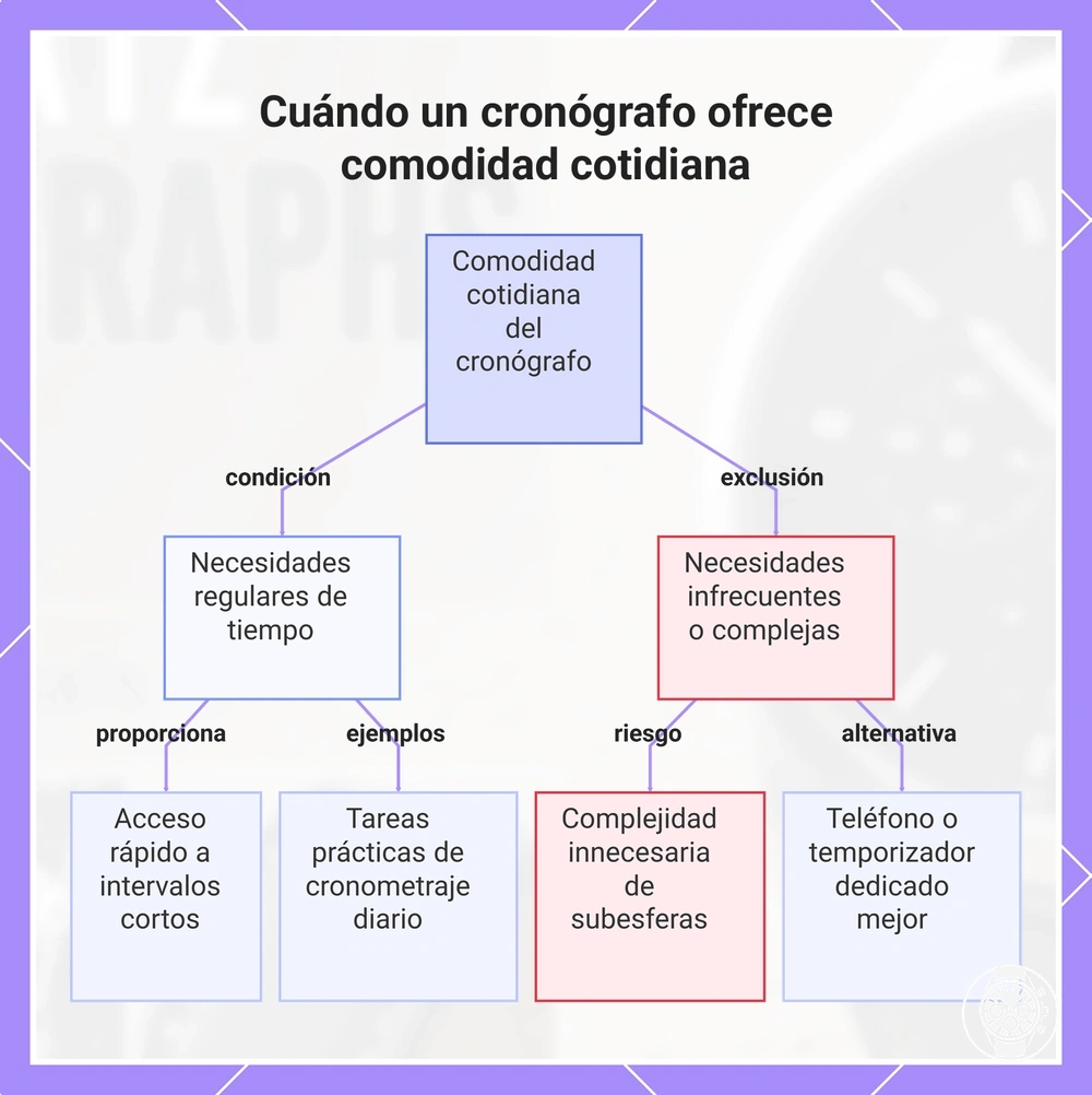 Cuándo un cronógrafo ofrece comodidad cotidiana