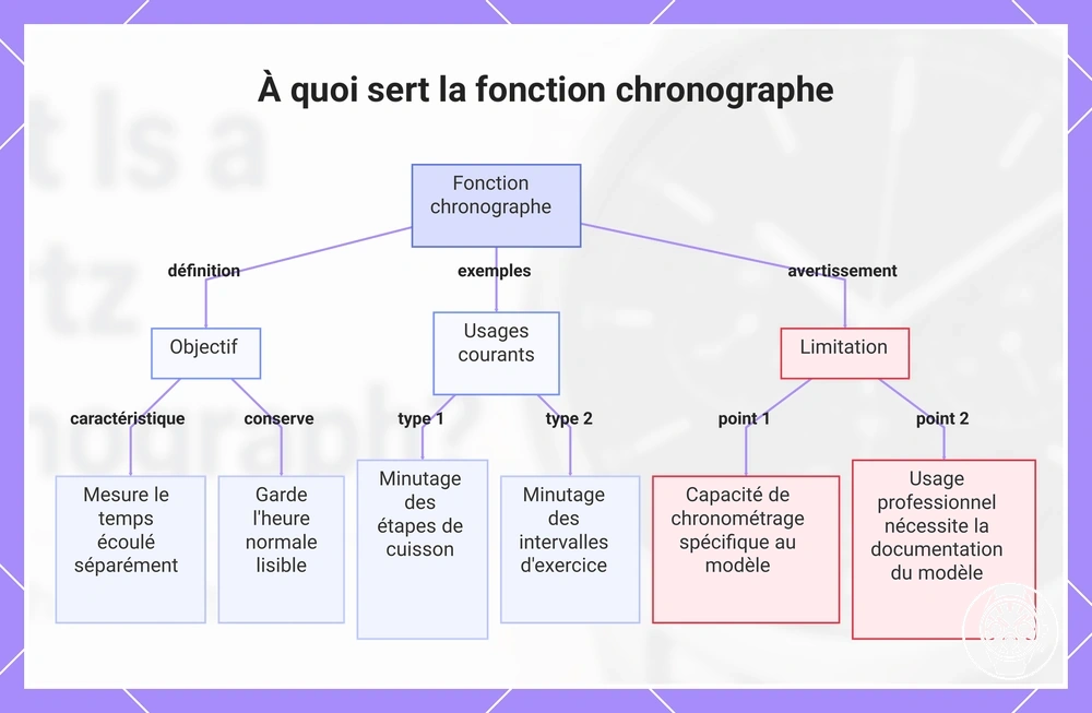 À quoi sert la fonction chronographe