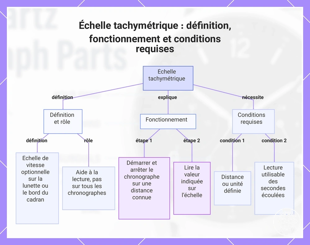Échelle tachymétrique : définition, fonctionnement et conditions requises