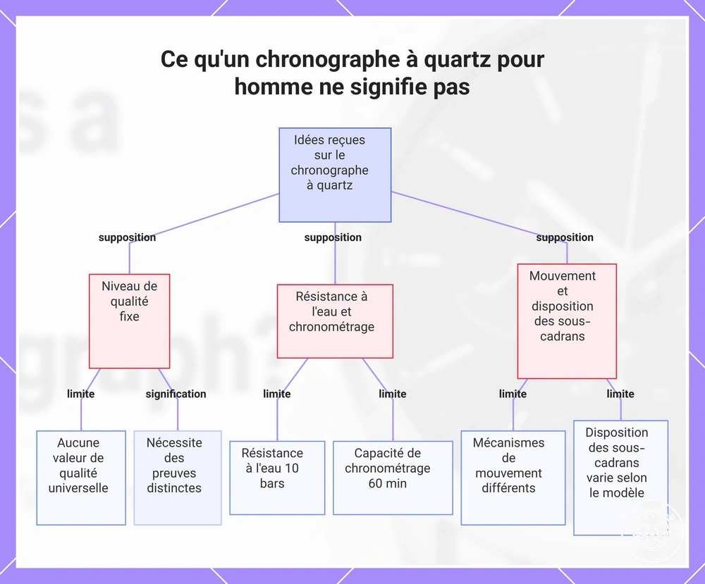 Ce qu'un chronographe à quartz pour homme ne signifie pas
