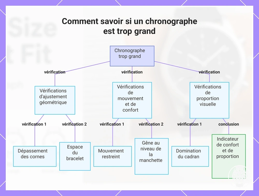 Comment savoir si un chronographe est trop grand