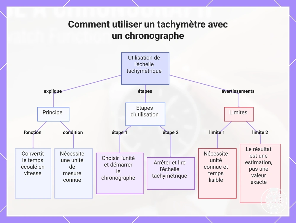 Comment utiliser un tachymètre avec un chronographe
