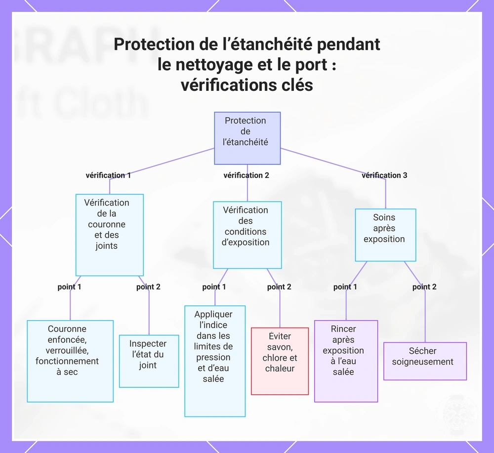 Protection de l’étanchéité pendant le nettoyage et le port : vérifications clés