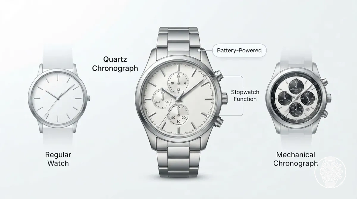 Comparaison d un chronographe a quartz avec des montres classiques et mecaniques pour l adequation a l acheteur