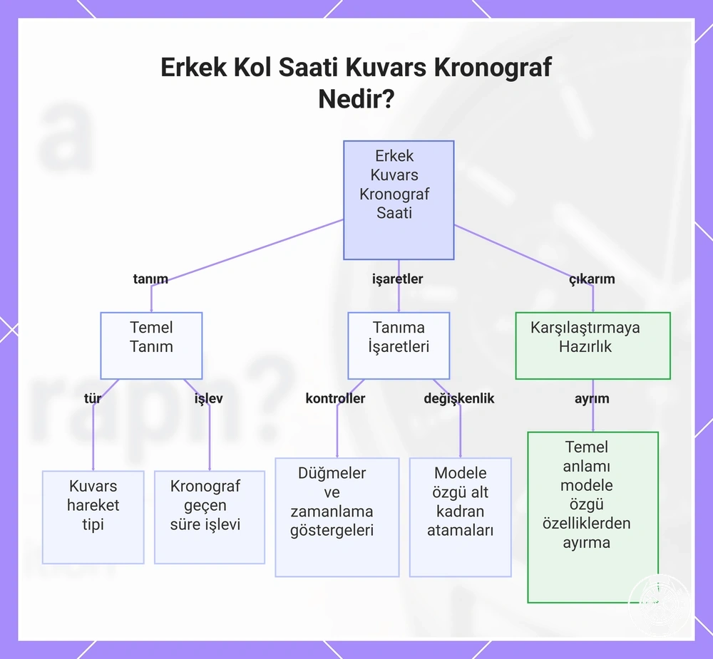 Erkek Kol Saati Kuvars Kronograf Nedir?