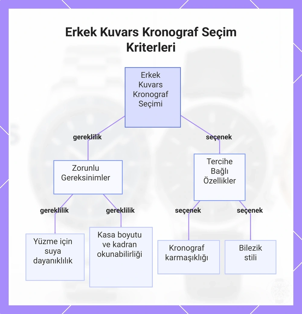 Erkek Kuvars Kronograf Seçim Kriterleri