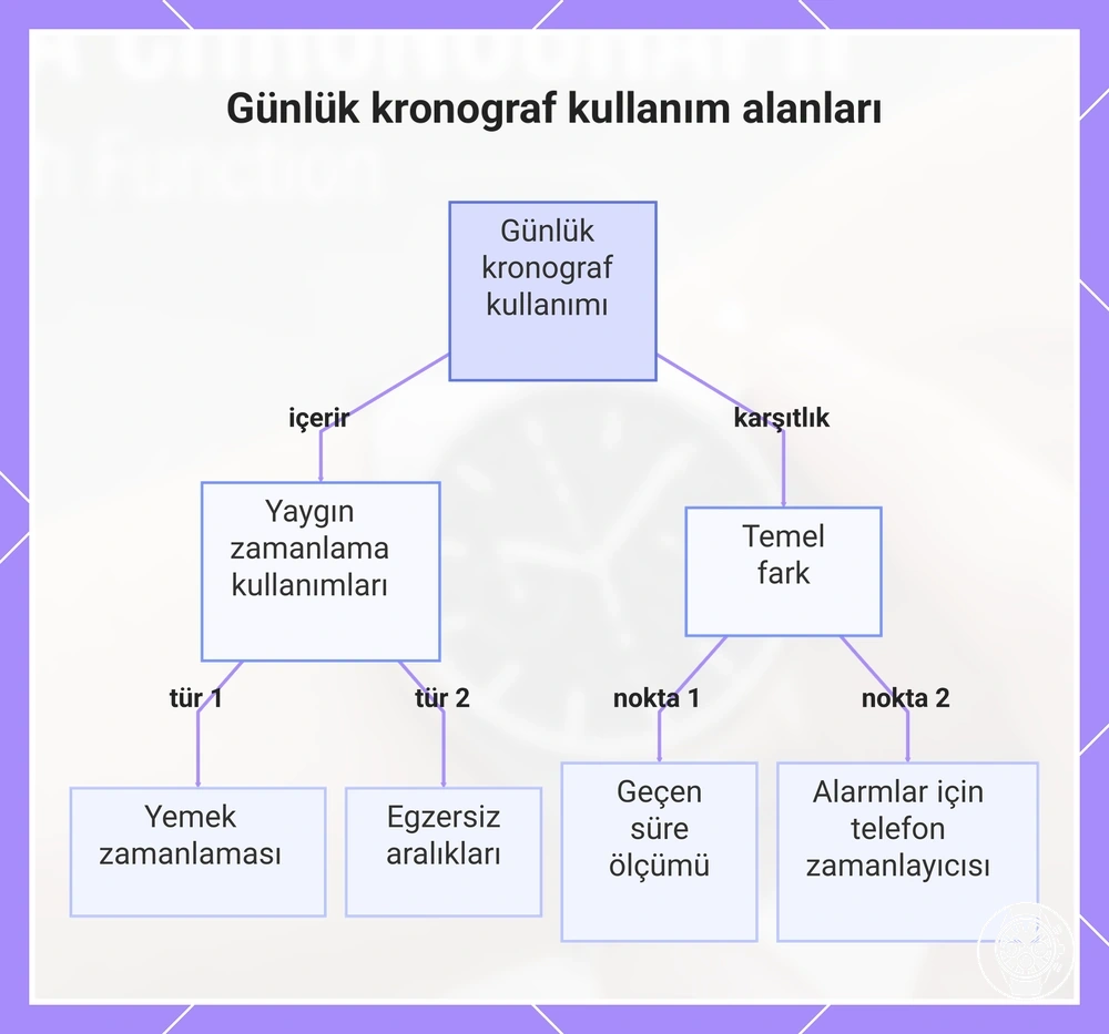 Günlük kronograf kullanım alanları
