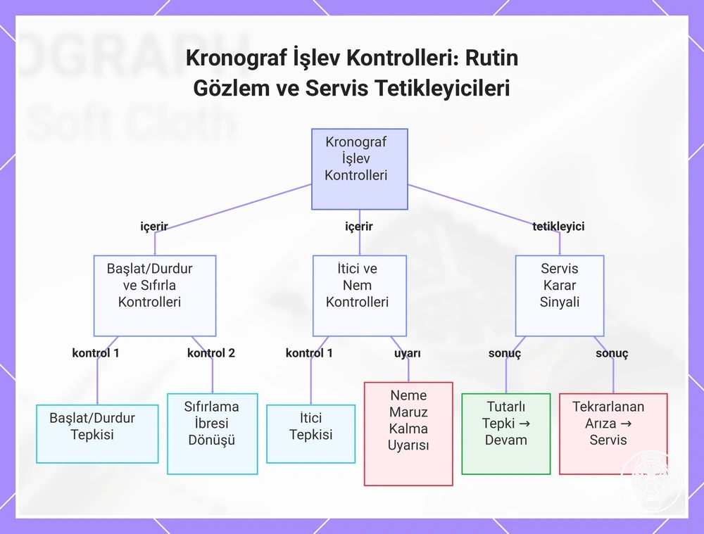 Kronograf İşlev Kontrolleri: Rutin Gözlem ve Servis Tetikleyicileri
