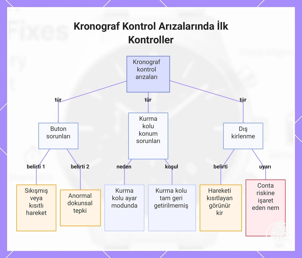 Kronograf Kontrol Arızalarında İlk Kontroller