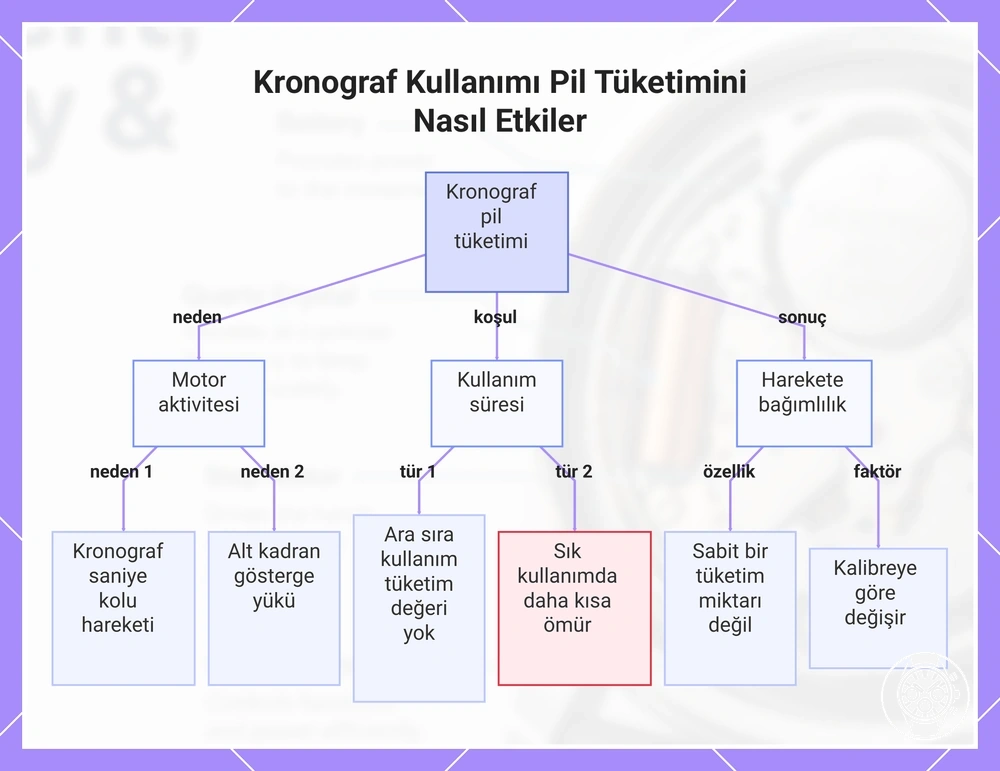 Kronograf Kullanımı Pil Tüketimini Nasıl Etkiler