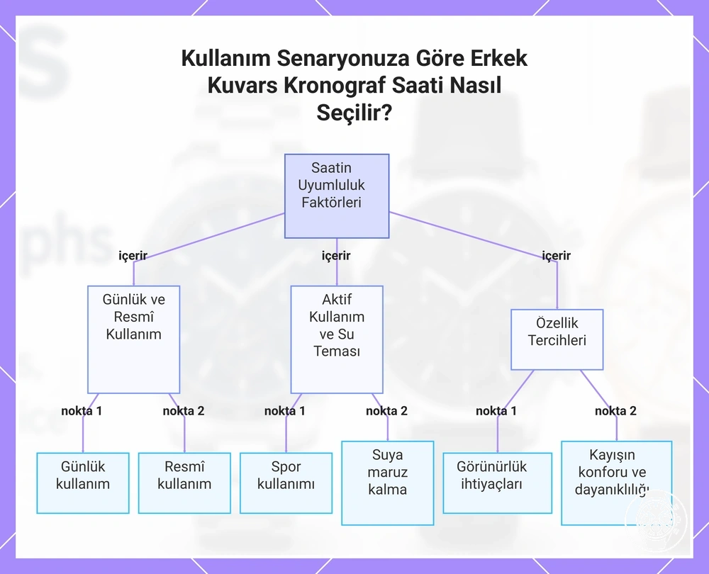 Kullanım Senaryonuza Göre Erkek Kuvars Kronograf Saati Nasıl Seçilir?