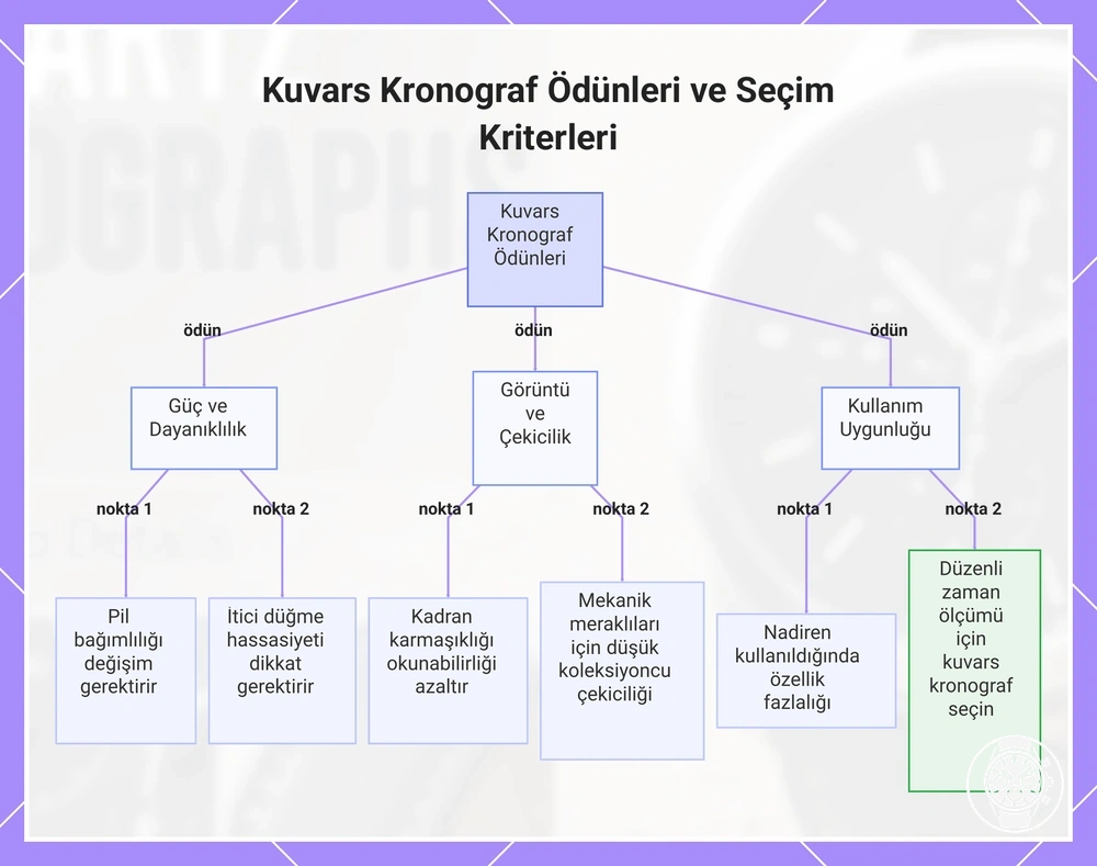 Kuvars Kronograf Ödünleri ve Seçim Kriterleri