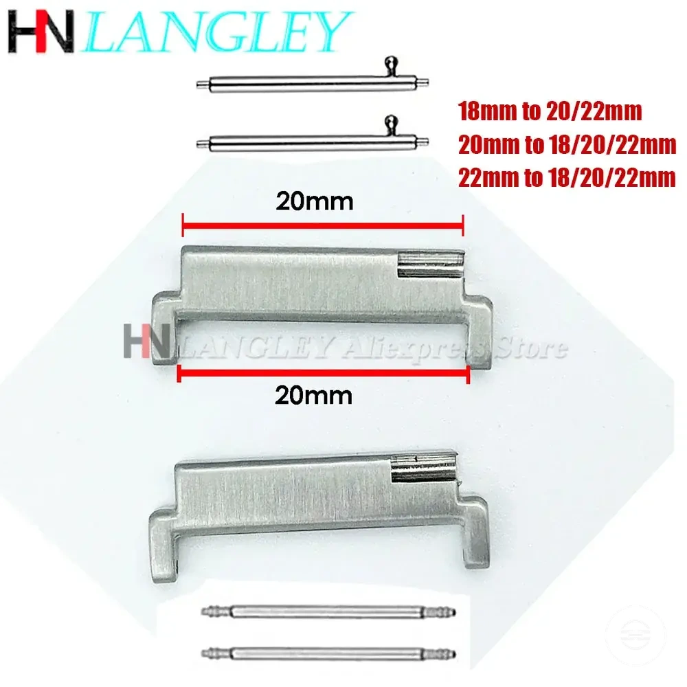 Paar Metallarmband-Adapter mit Schnellwechselstift-Verbindern
