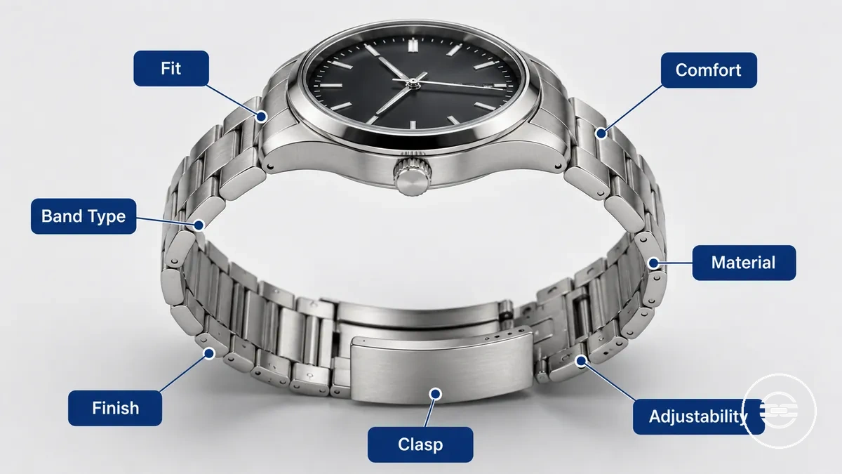 9 les principaux signaux de selection d un bracelet metallique pour montre