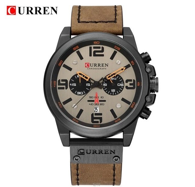 montre maroc pas cher avec structure noir et cadran jaune