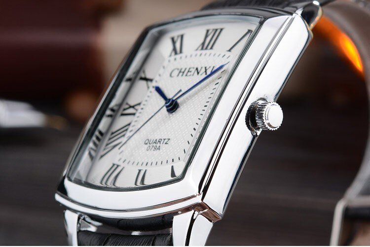 HTB1sKnJLpXXXXXMXXXXq6xXFXXXL Montre Femme CHENXI CX02 – Bracelet Cuir Noir – Cadran Carré