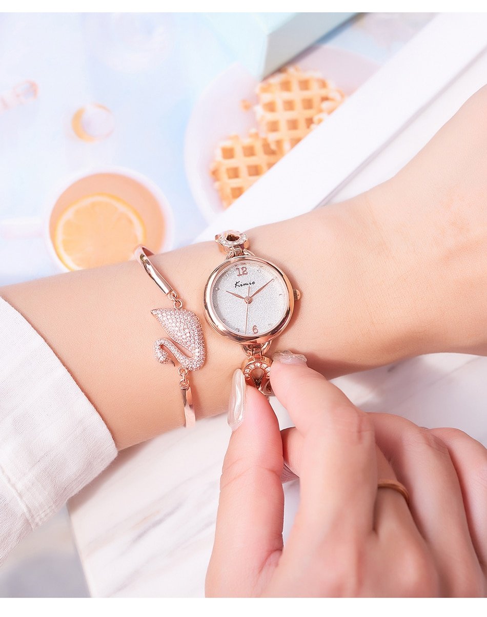 He7717ad4e44c42b58d7d7ea61a01999ac Montre KIMIO KM01 – Montre Gold à la Mode pour Femme