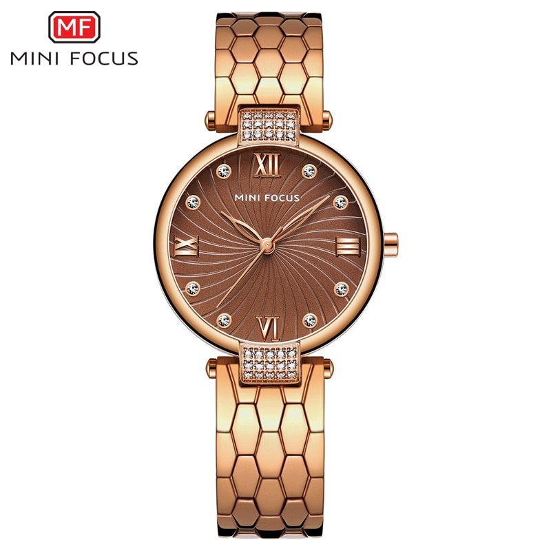 MINI FOCUS montre bracelet analogique Quartz en acier inoxydable pour femme horloge de luxe Simple pour 1 MINI FOCUS montre bracelet analogique Quartz en acier inoxydable pour femme horloge de luxe Simple pour 1