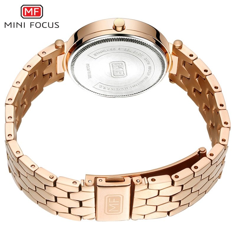 MINI FOCUS montre bracelet analogique Quartz en acier inoxydable pour femme horloge de luxe Simple pour 4 MINI FOCUS montre bracelet analogique Quartz en acier inoxydable pour femme horloge de luxe Simple pour 4