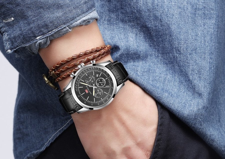 Montre Homme MINI FOCUS MF06 Cuir Noir avec Affichage Chronographe 13 Montre Homme MINI FOCUS MF06 Cuir Noir avec Affichage Chronographe 13
