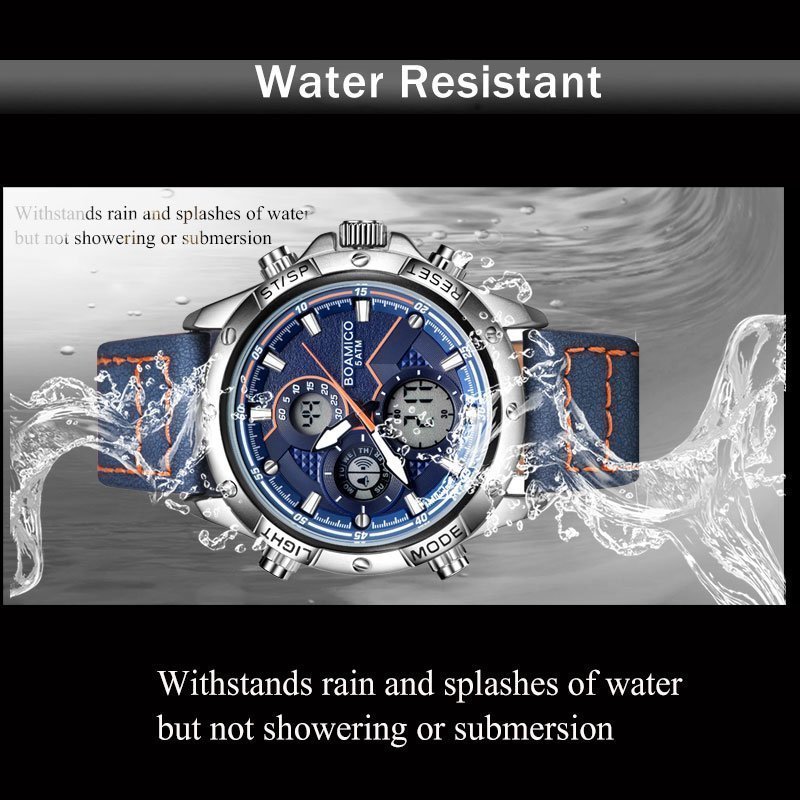 Bomigo montre bracelet de Sport pour hommes tanche mode militaire analogique chronographe Quartz analogique nouvelle collection 5
