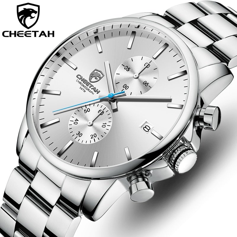 CHEETAH montre bracelet Quartz pour hommes marque de luxe affaires avec chronographe calendrier