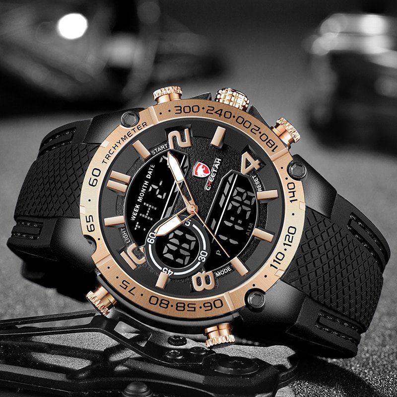 CHEETAH montre num rique de Sport militaire pour hommes marque de luxe tanche Quartz double affichage 2 CHEETAH montre num rique de Sport militaire pour hommes marque de luxe tanche Quartz double affichage 2