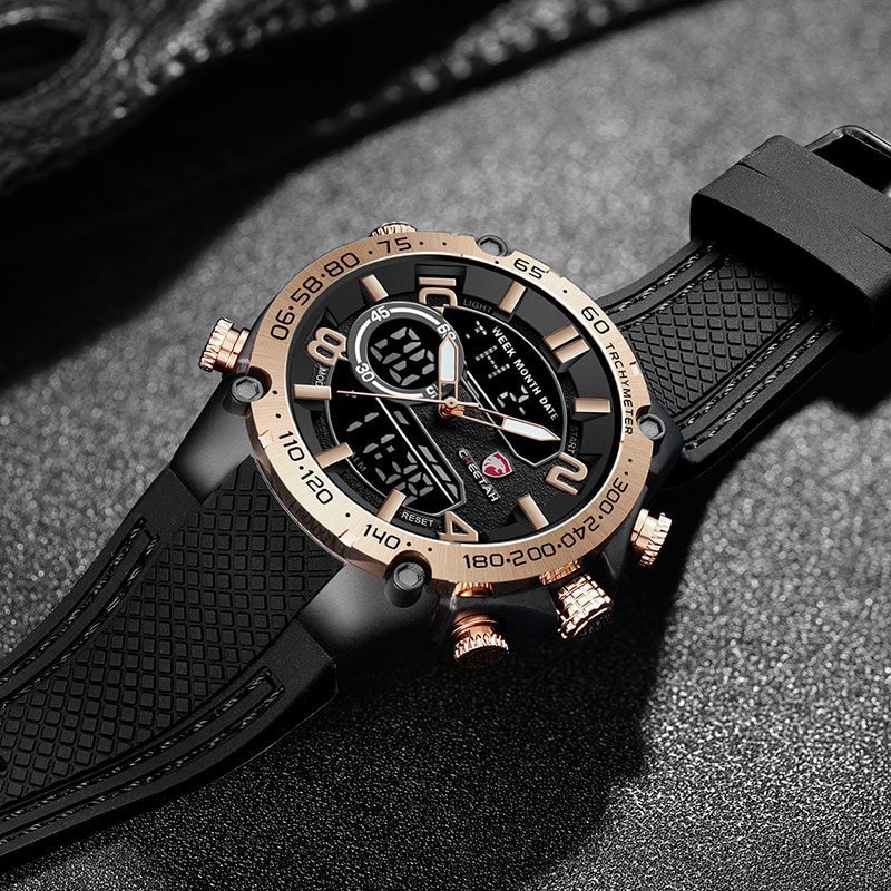 CHEETAH montre num rique de Sport militaire pour hommes marque de luxe tanche Quartz double affichage 4 CHEETAH montre num rique de Sport militaire pour hommes marque de luxe tanche Quartz double affichage 4