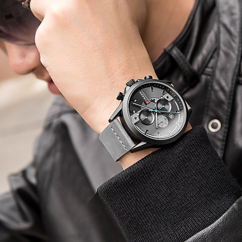 CURREN montre Quartz pour hommes marque de luxe chronographe mode militaire Sport tanche horloge analogique 2 CURREN montre Quartz pour hommes marque de luxe chronographe mode militaire Sport tanche horloge analogique 2