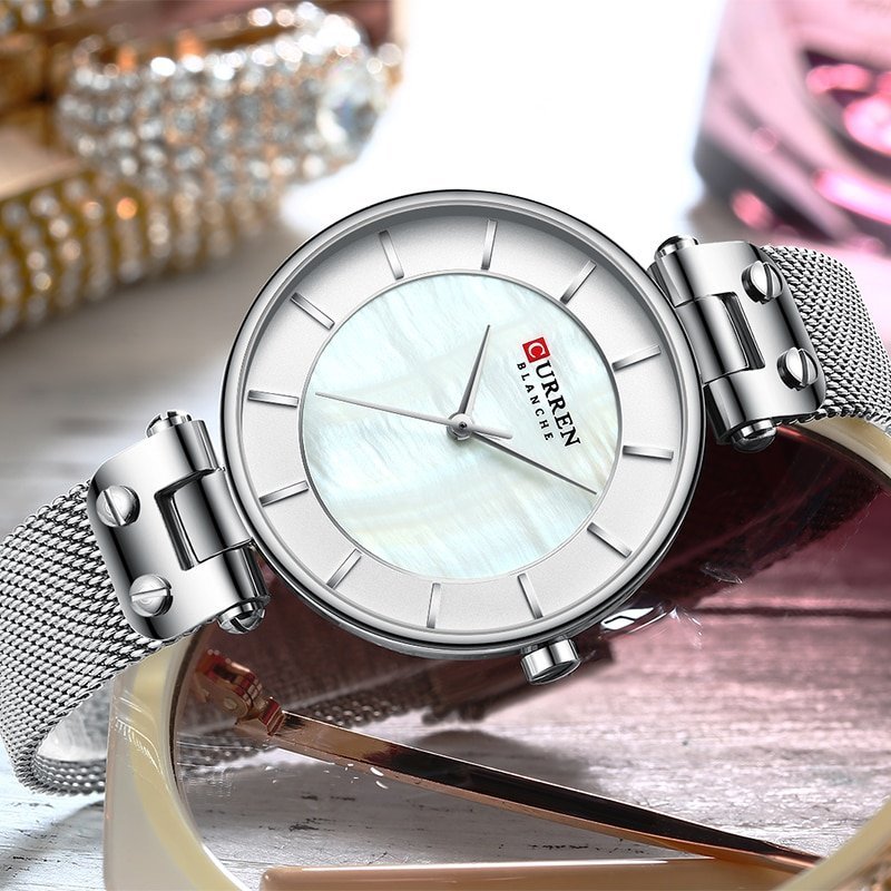 Curren montre bracelet Quartz pour femmes Top marque de luxe tanche la mode pour filles 1 Curren montre bracelet Quartz pour femmes Top marque de luxe tanche la mode pour filles 1